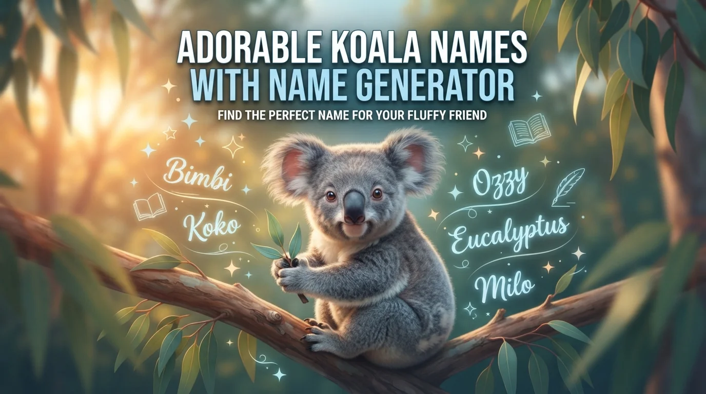 Adorable Koala Names With Name Generator