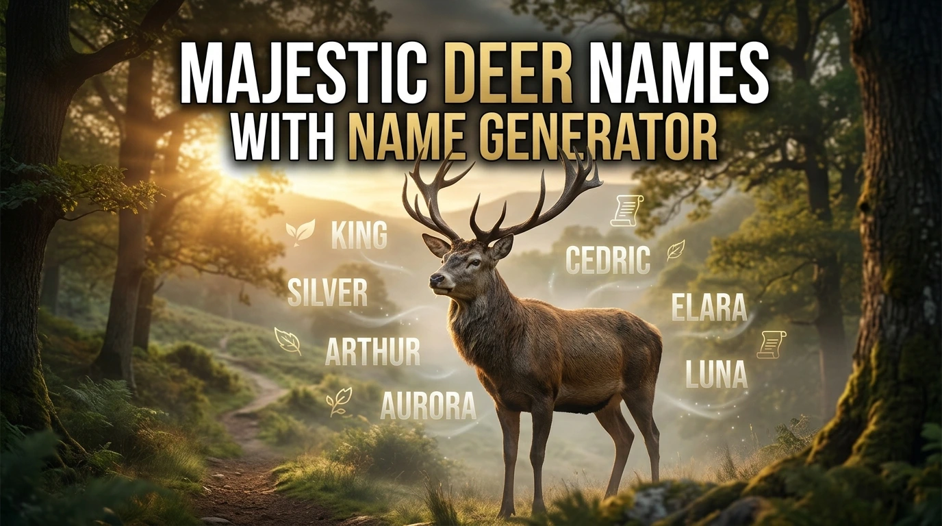 400+ Majestic Deer Names With Name Generator