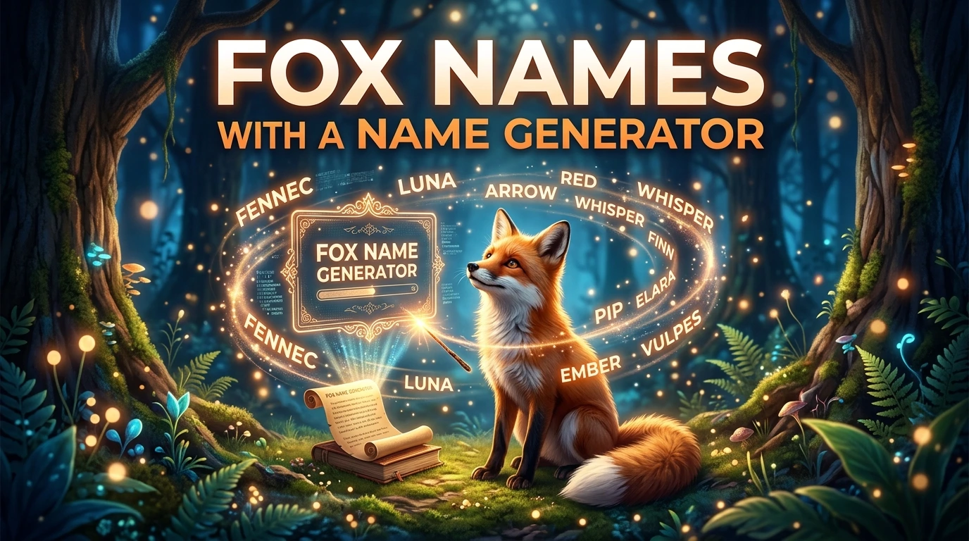 500+ Fox Names With a Name Generator
