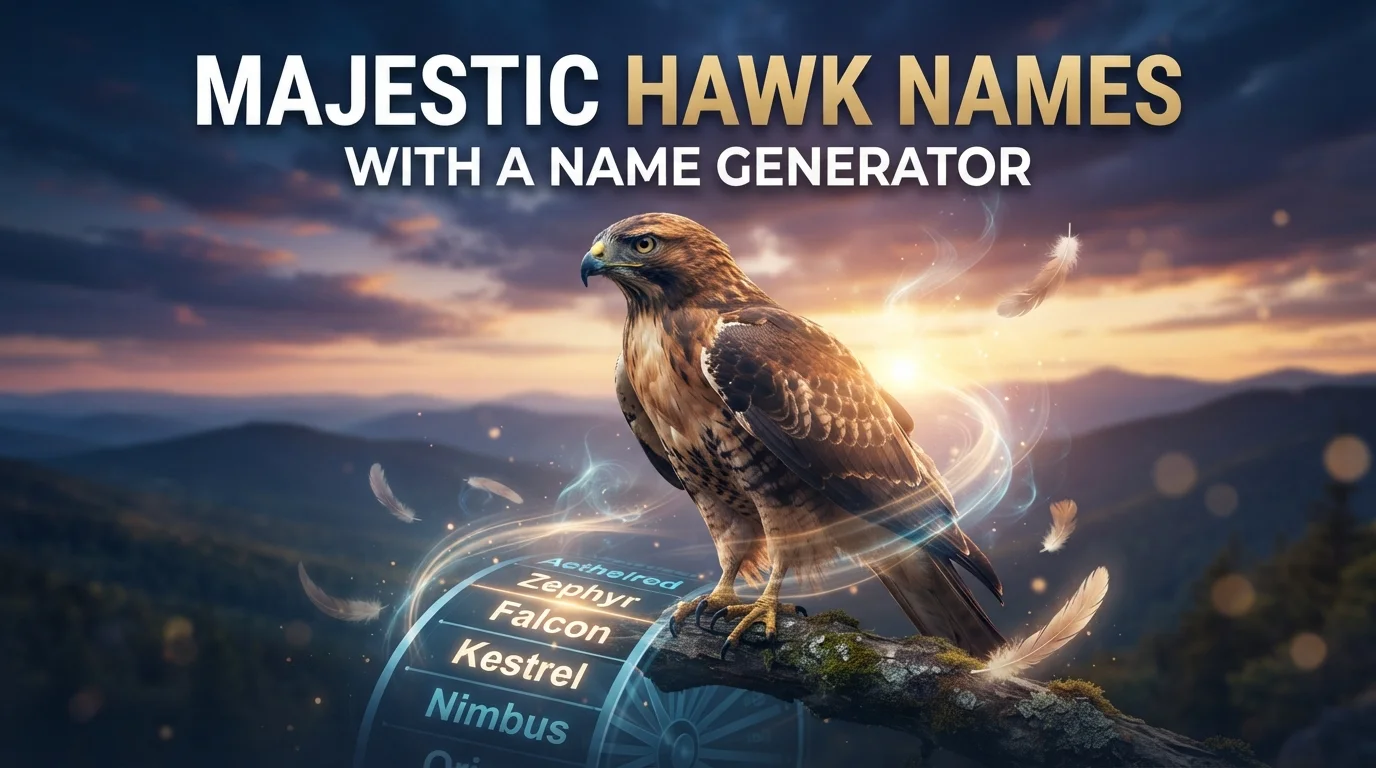 400+ Majestic Hawk Names With a Name Generator