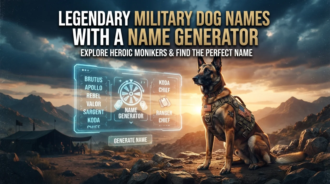 Legendary Military Dog Names With a Name Generator