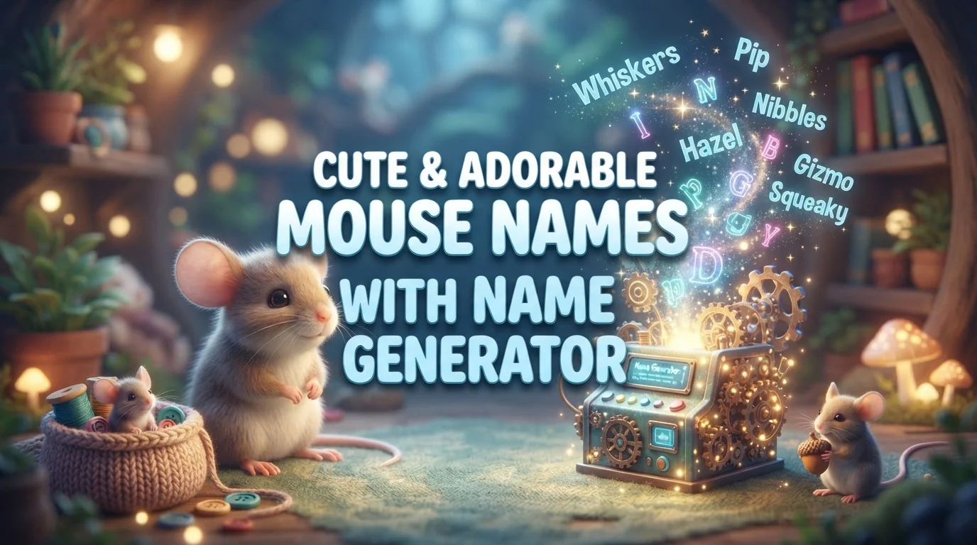 Cute & Adorable Mouse Names With Name Generator