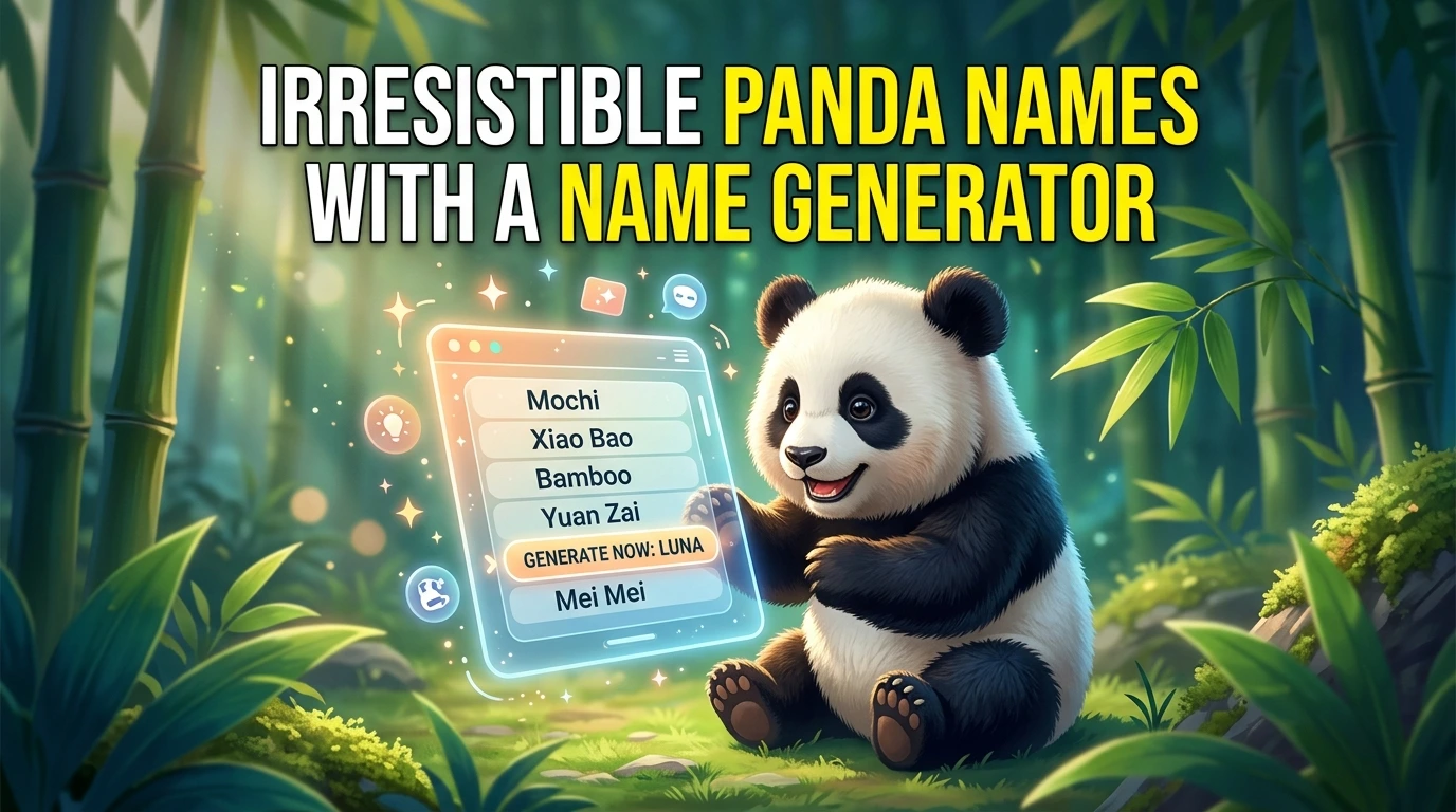 400+ Irresistible Panda Names With a Name Generator