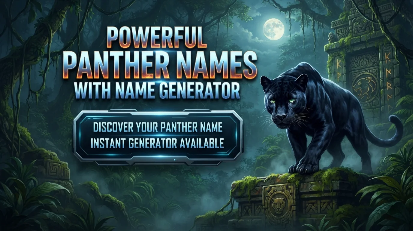 400+ Powerful Panther Names With a Name Generator