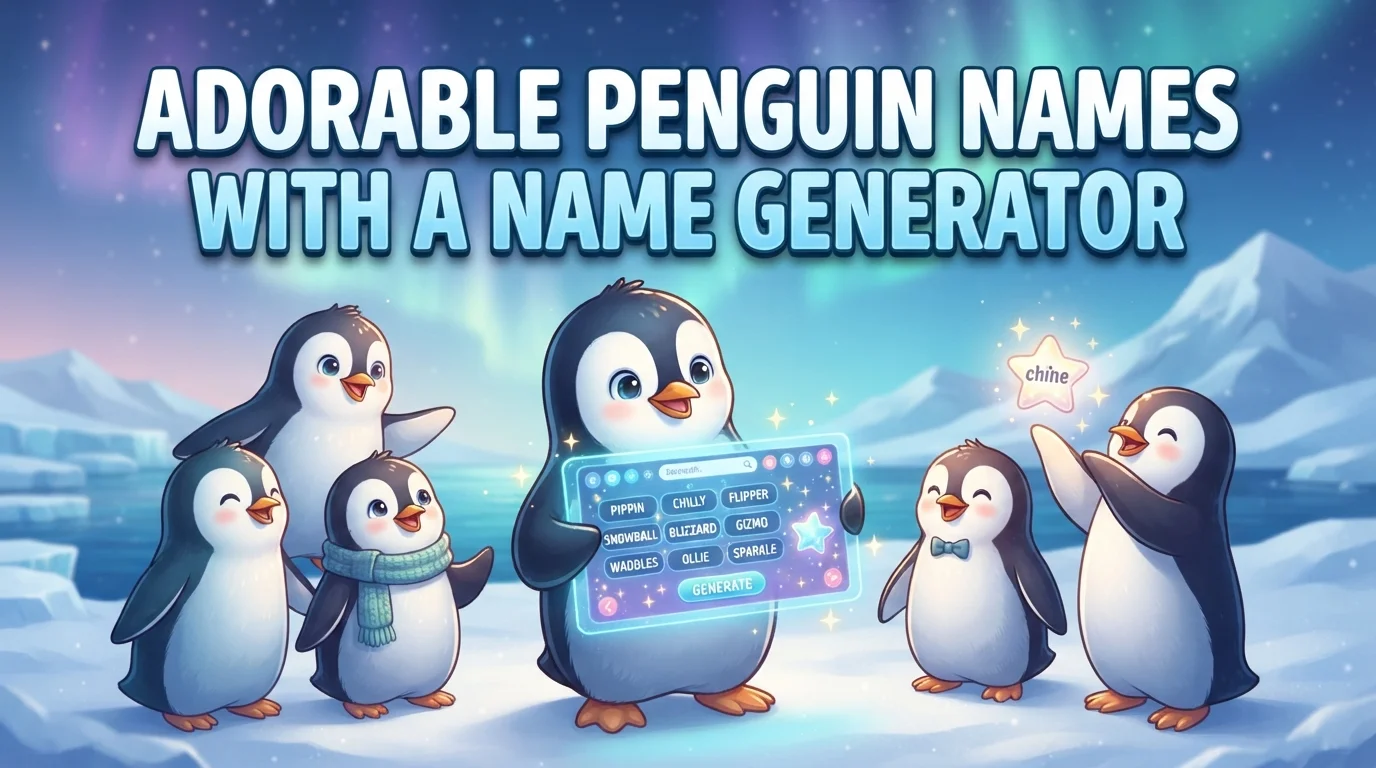 Adorable Penguin Names With a Name Generator