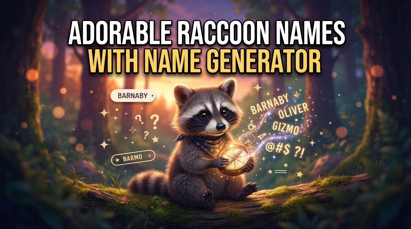 400+ Adorable Raccoon Names With Name Generator