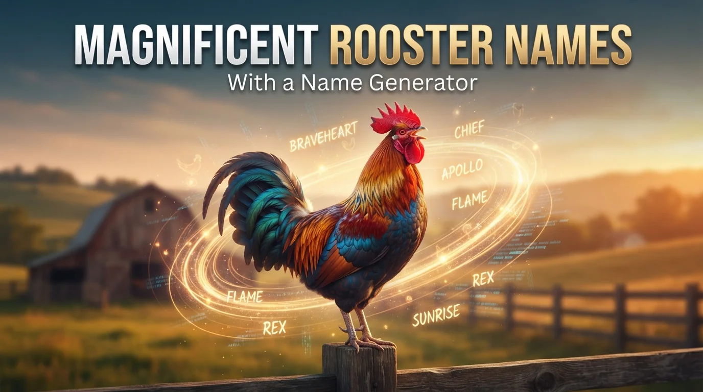400+ Magnificent Rooster Names With a Name Generator