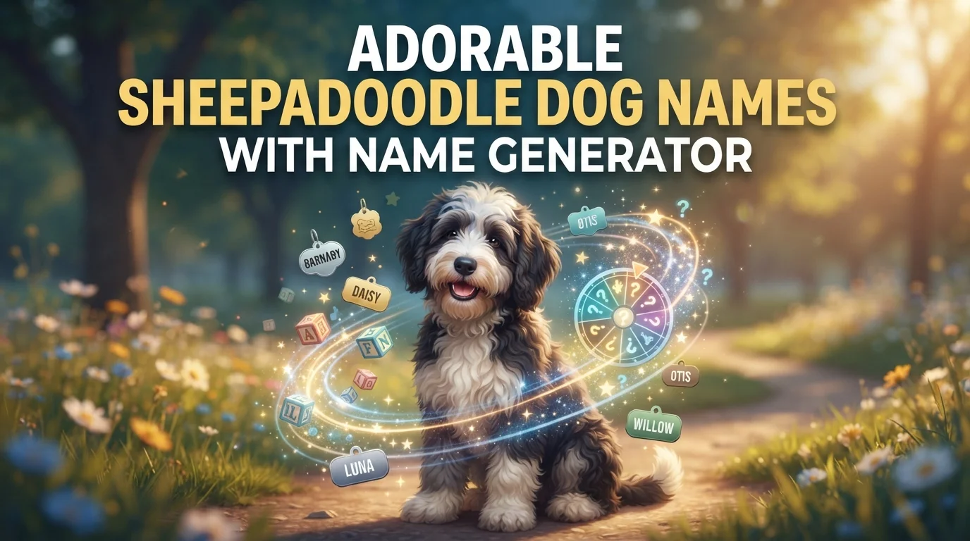 Adorable Sheepadoodle Dog Names With Name Generator
