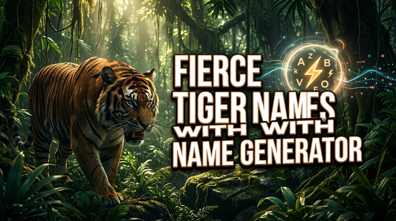 400+ Fierce Tiger Names With Name Generator