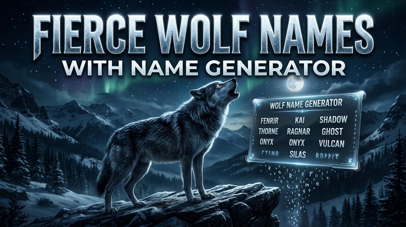 500+ Fierce Wolf Names With a Name Generator