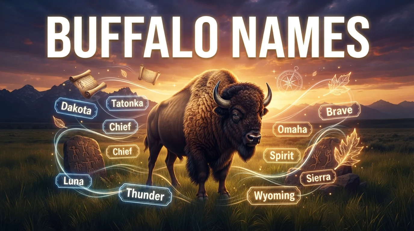 400+ Mighty Buffalo Names With a Name Generator