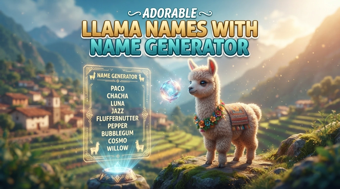 Adorable Llama Names With a Name Generator
