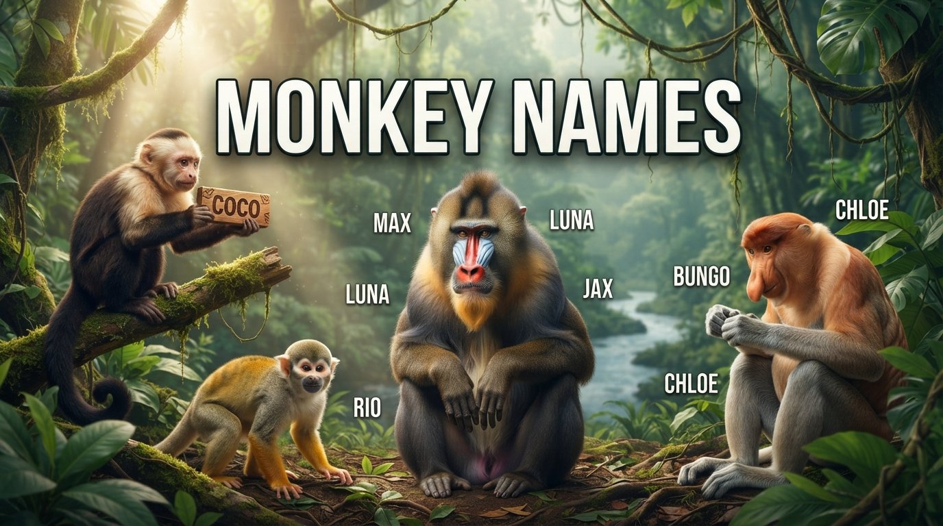 Adorable Monkey Names With a Name Generator