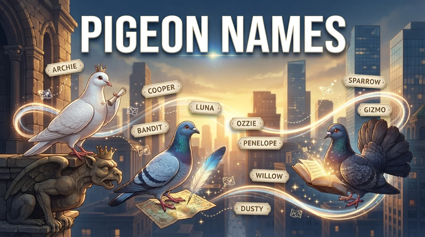 400+ Amazing Pigeon Names With a Name Generator