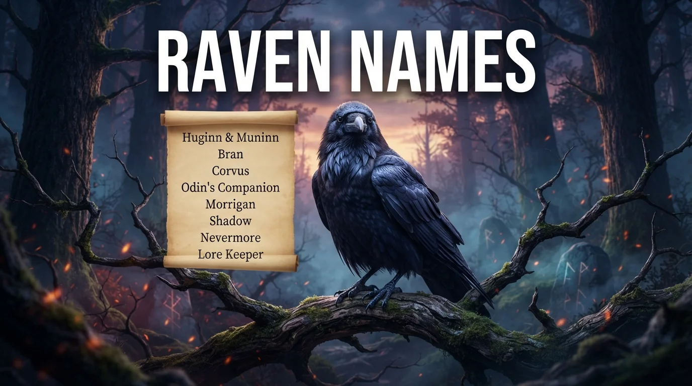 Mystical Raven Names With Name Generator