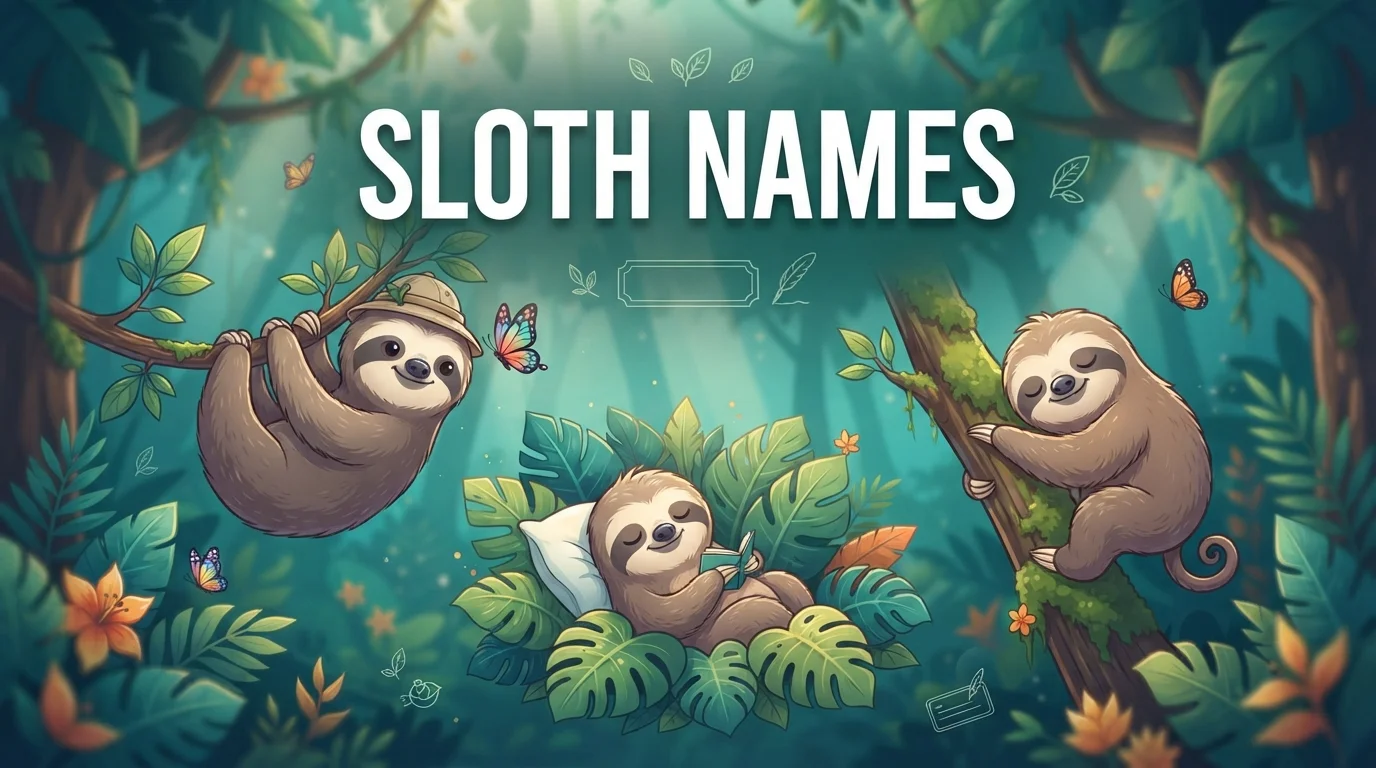 Sloth Names With a Name Generator