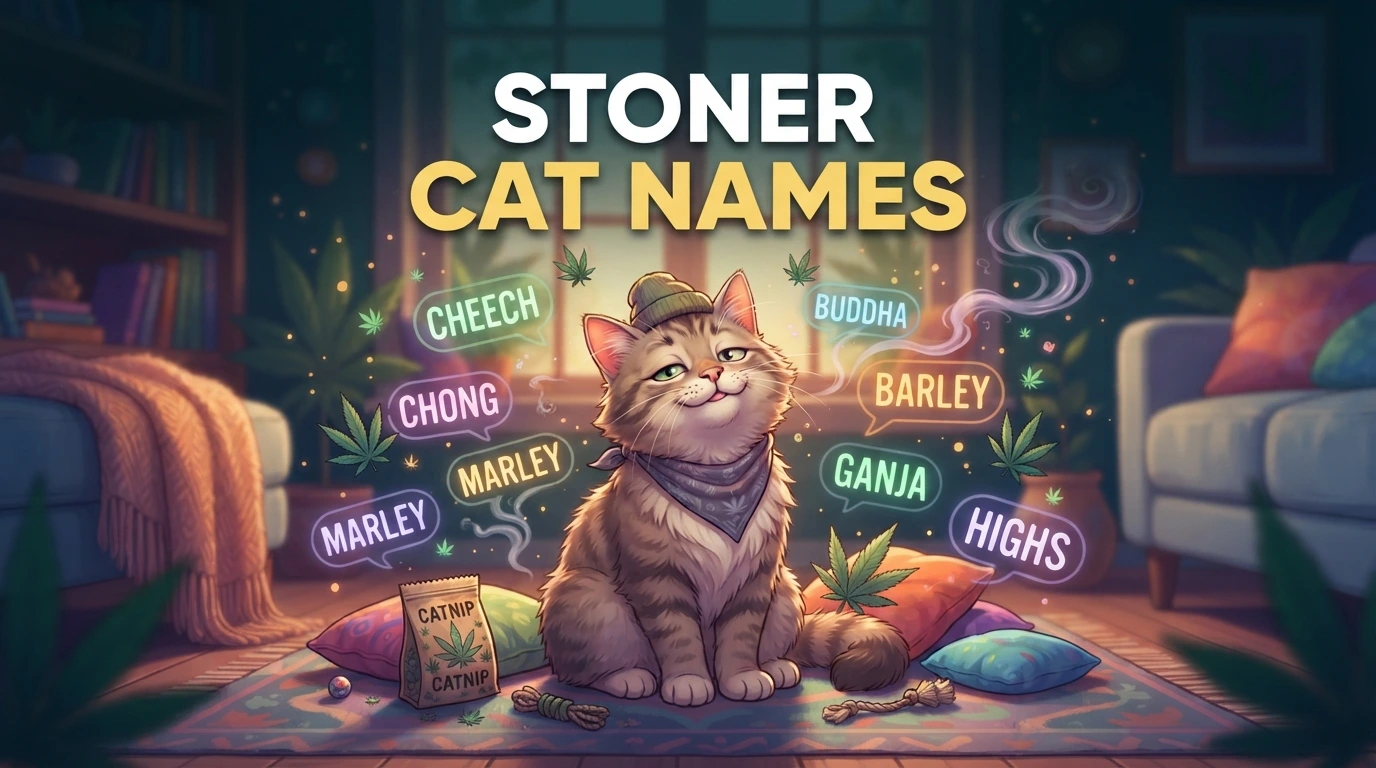 Chill & Creative Stoner Cat Names With Name Generator