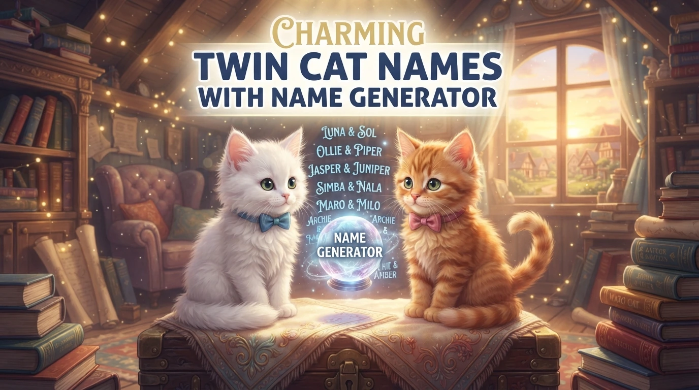 Charming Twin Cat Names With Name Generator